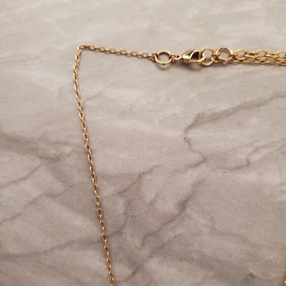 💖 Stella and Dot Clear Stone Aria Minimalist Pendant Necklace 💖 - Picture 2 of 8